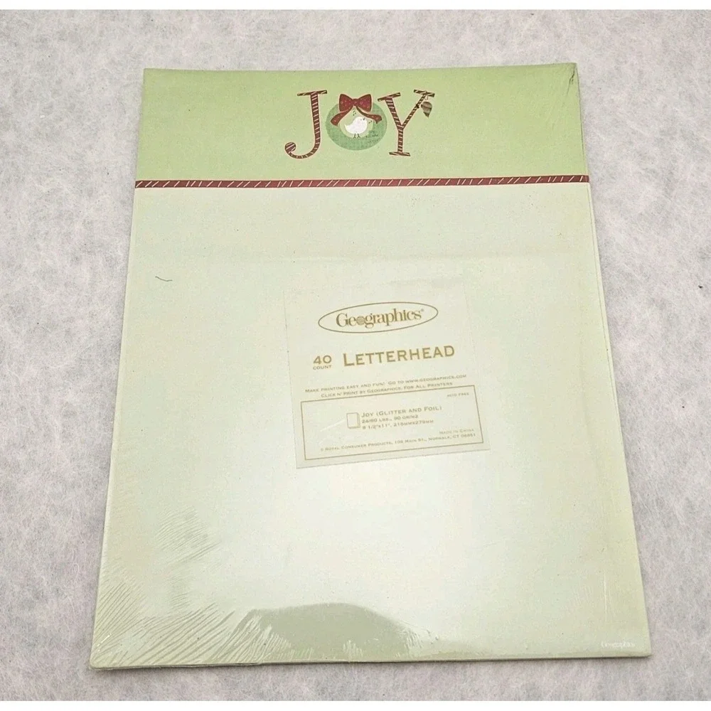 Lot Of 5 New 40 Page Geographics Christmas Icons Newsletter Paper Letterhead